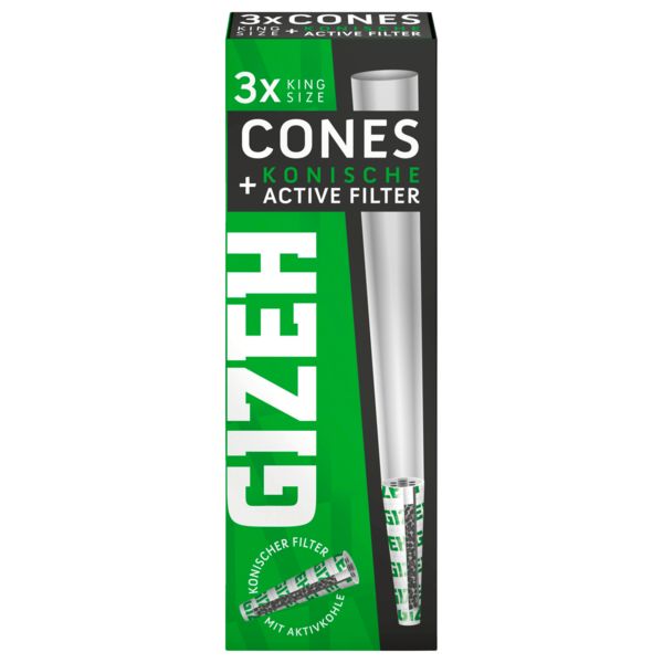 GIZEH Black Cones + konische Active Filter