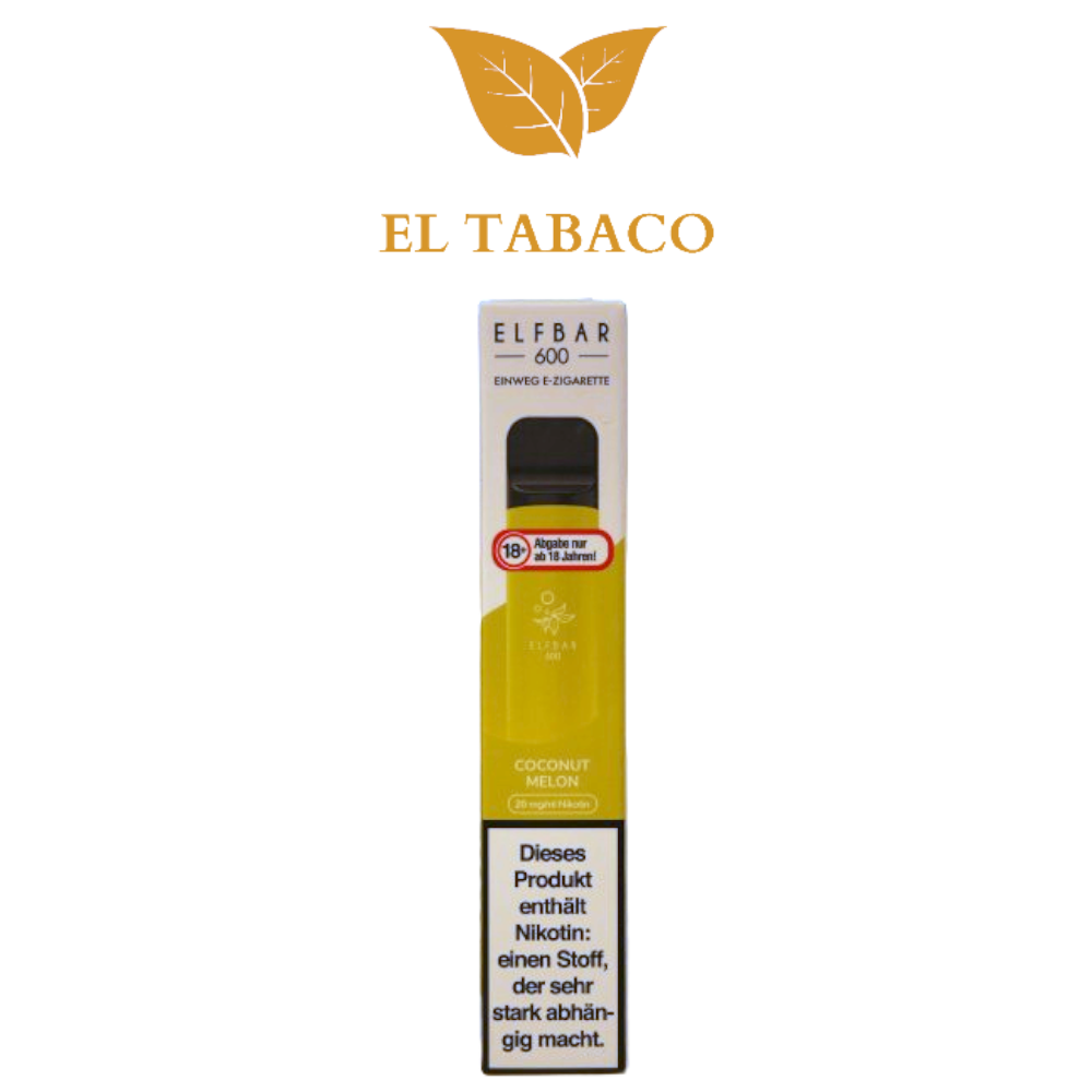 ELFBAR 600 Coconut Melon Einweg E-Zigarette Vape 20mg/ml Nikotin ELFBAR 600 Coconut Melon Einweg E-Zigarette Vape 20mg/ml Nikotin