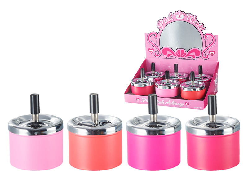 Champ Drehaschenbecher "Pink" Metall Champ Drehaschenbecher "Pink" Metall