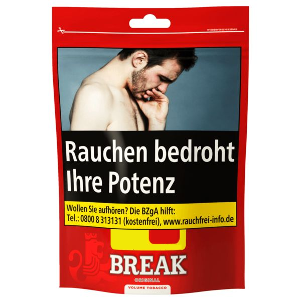 Break Original Volumen Tabak Tüte Stopftabak 125g Break Original Volumen Tabak Tüte Stopftabak 125g