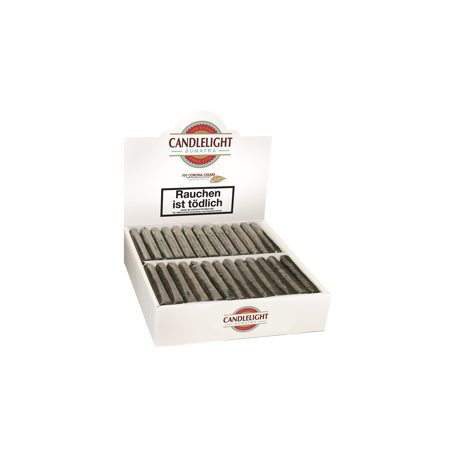 Candlelight Sumatra 100 Corona Cigars Zigarren Box