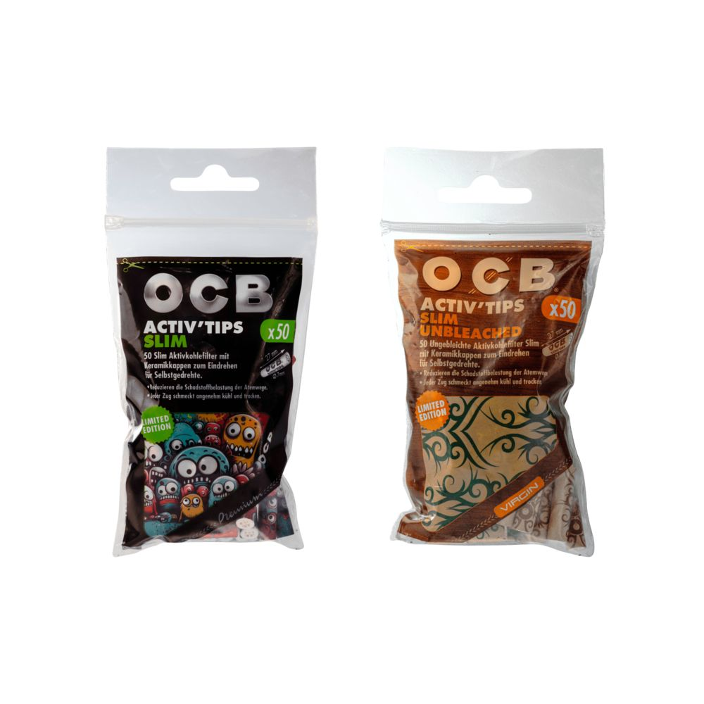 OCB Activ Tips Slim 7mm - Limited Edition OCB Activ Tips Slim 7mm - Limited Edition