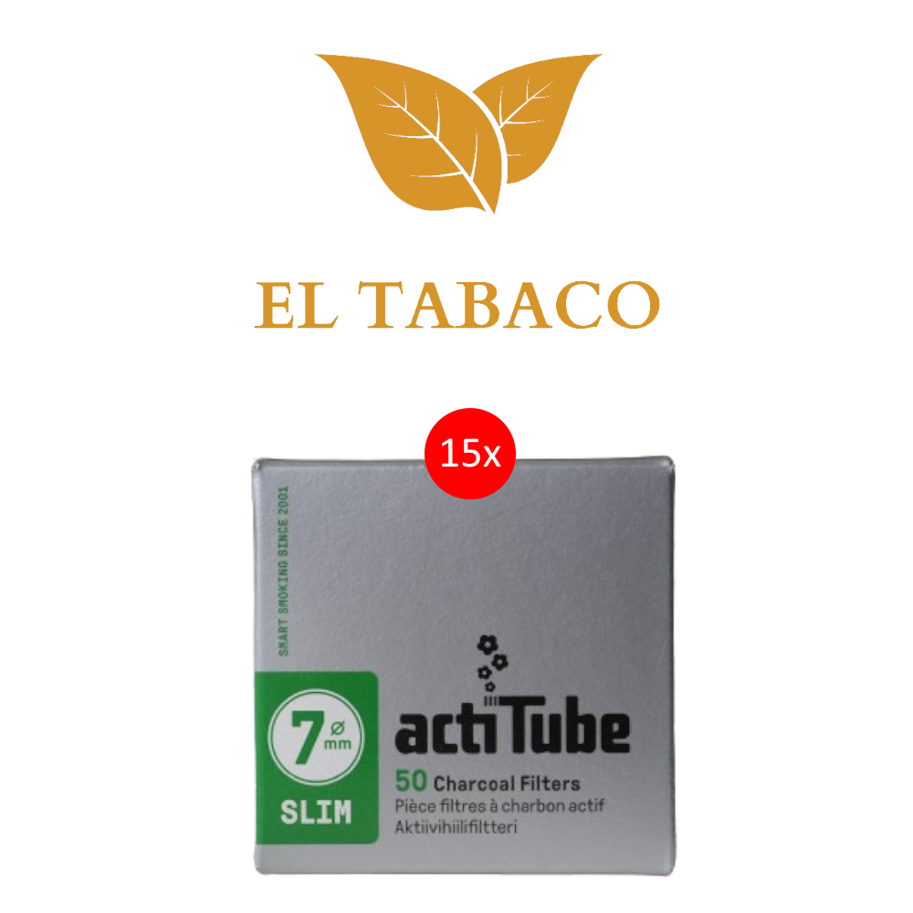 15x50 actiTube Charcoal Filters 7mm Slim Filter