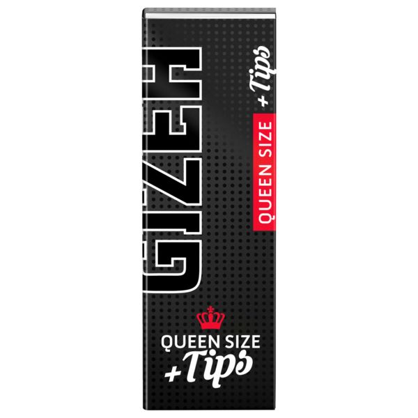 GIZEH Black Queen Size Extra Fine Papers + Tips