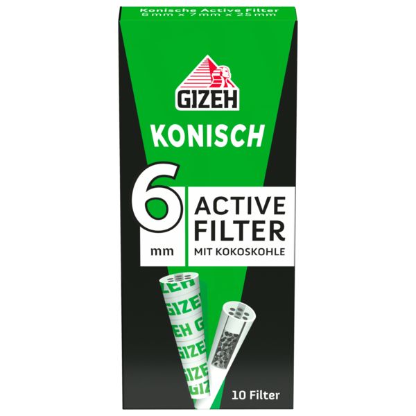 GIZEH Active Filter konisch 6mm GIZEH Active Filter konisch 6mm